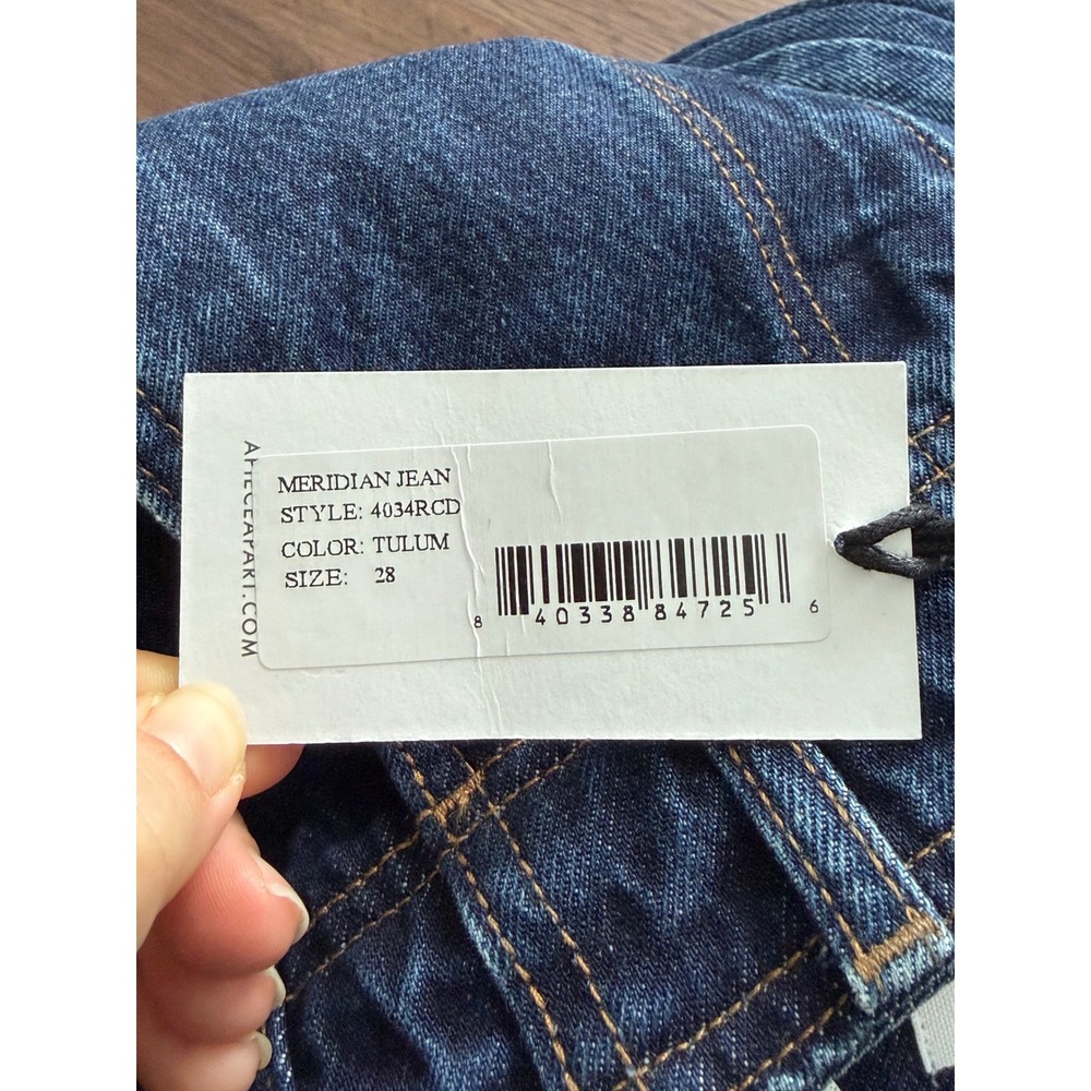 Apiece Apart Meridian Jean Tulum Wash High Rise Wide Leg Denim Size 28 NWT - Picture 7 of 8